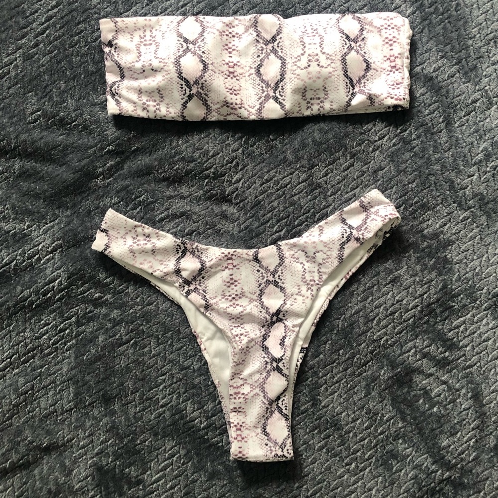 Snake print bikini